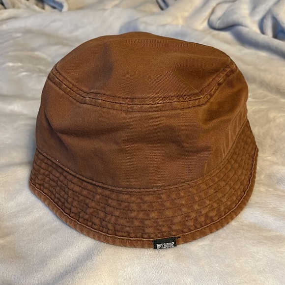 NWOT Victoria's Secret PINK Brown Bucket Hat. - Picture 3 of 4